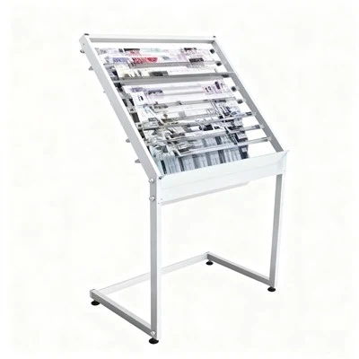 حامل الصحف الفولاذي